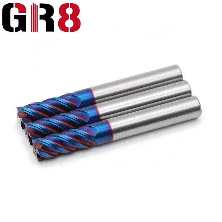65HRC 4 חלילים Flat End Mill